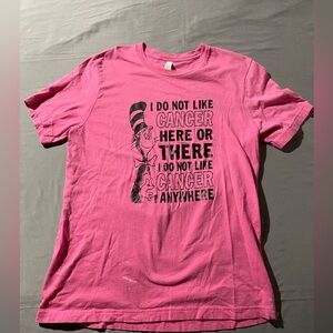 Bella Canvas breast cancer awareness Pink Short Sleeve Tee